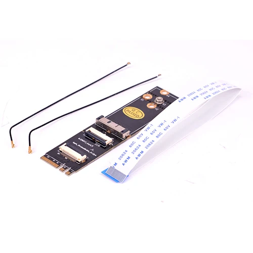 with Antenna A / E key M.2 wireless network adapter for Macbook BCM94360CS2 BCM943602CS BCM94360CD BCM943602CDP BCM94360CSAX - Цвет: with Antenna