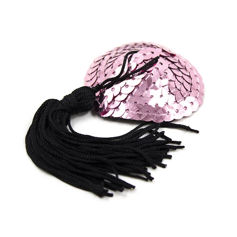 Накладки на соски с блестками и кисточками для женщин соблазнительное нижнее