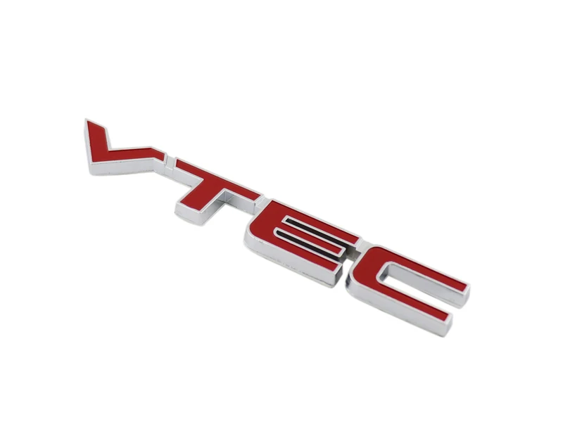 Хром Красный VTEC для крыло багажник эмблема наклейка значок стикер | Автомобили и