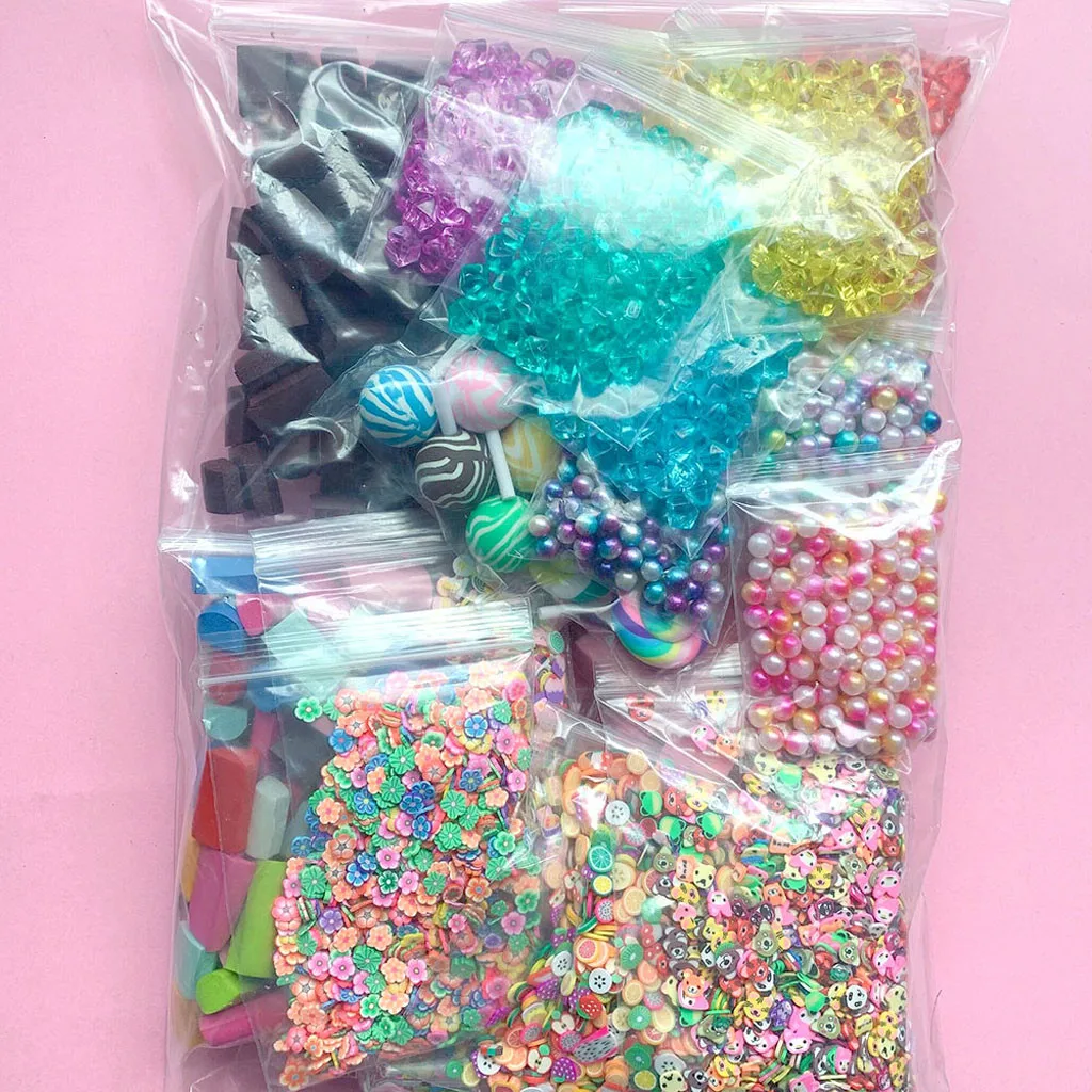 Набор для производства слизи цветной пенопластовый шар гранулы плоские бусины