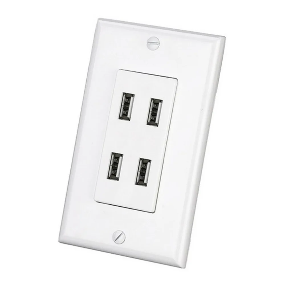 Новинка 2018 настенная розетка USB US Plug 4.8A панель питания переменного тока два