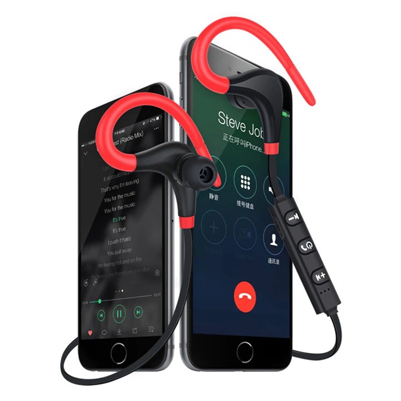 Беспроводные спортивные наушники с ушным крючком стереонаушники Bluetooth для бега