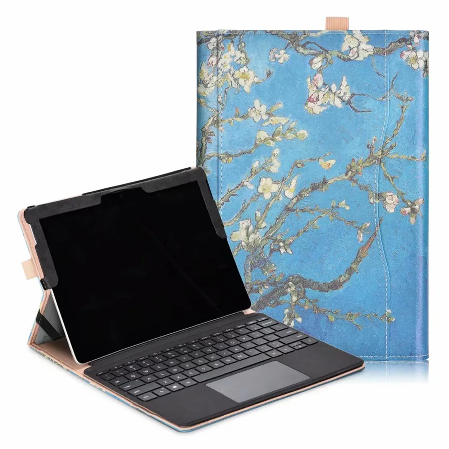 Apricot Чехол-кошелек с подставкой для microsoft Surface Go, чехол для ноутбука, клавиатура, планшет, защитный корпус, чехол для нового Surface Go 10,0 '', чехол - Цвет: Apricot