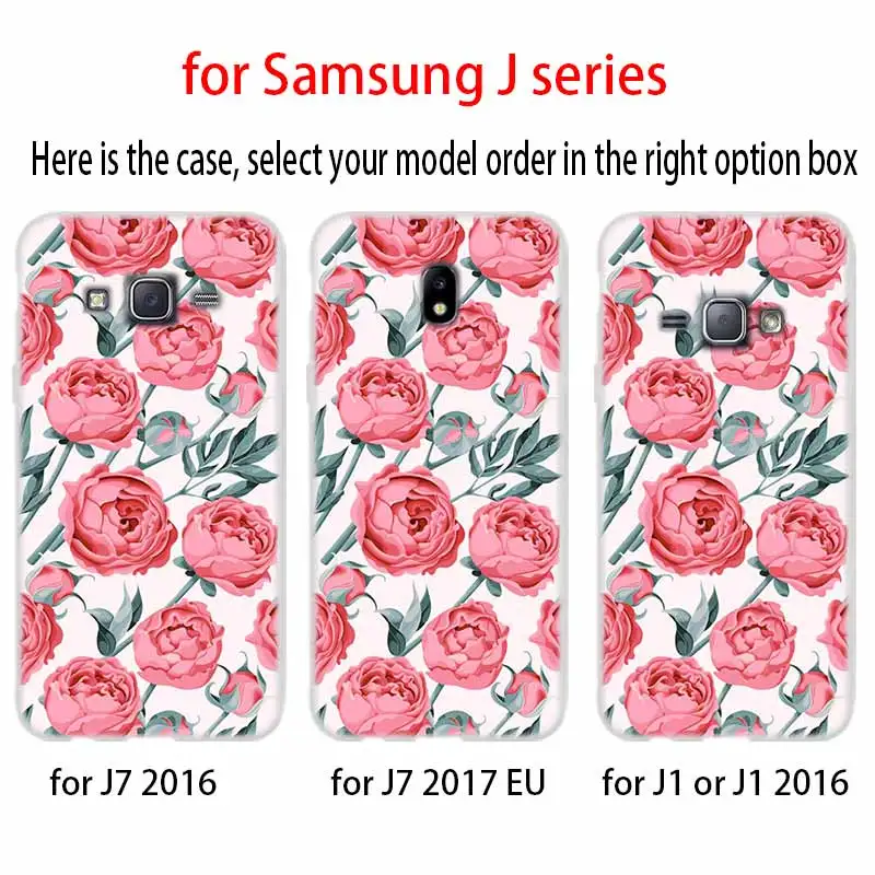 Чехол из ТПУ с красивыми летними цветами для Samsung Galaxy J6 J8 J3 J5 J7 J4 J2 J1 Plus 2018 2016 2017 EU Prime