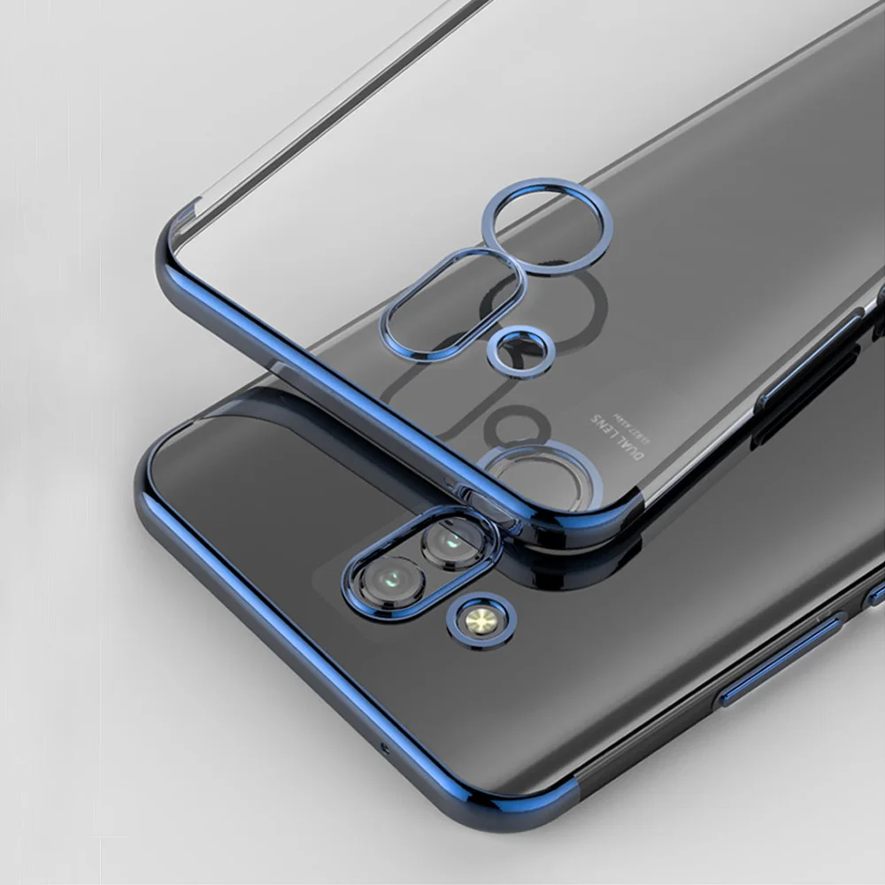 Чехол для Huawei Mate 20 Lite тонкий мягкий гель силиконовый чехол покрытый хромом