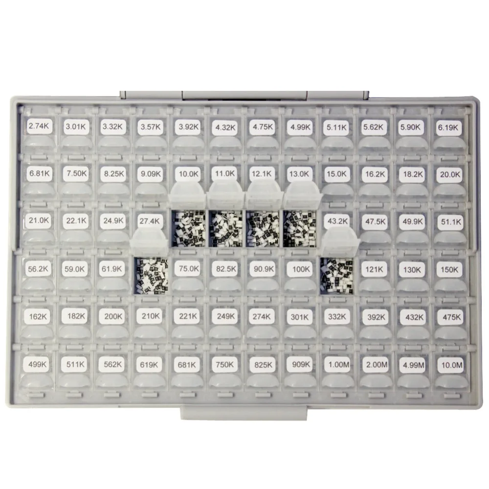 AideTek SMD SMT1206 1% Резистор Комплект E96 Ассорти 14400 шт BOX-ALL10Mresistor коробка для хранения пластиковая часть коробка lablesR12E24100