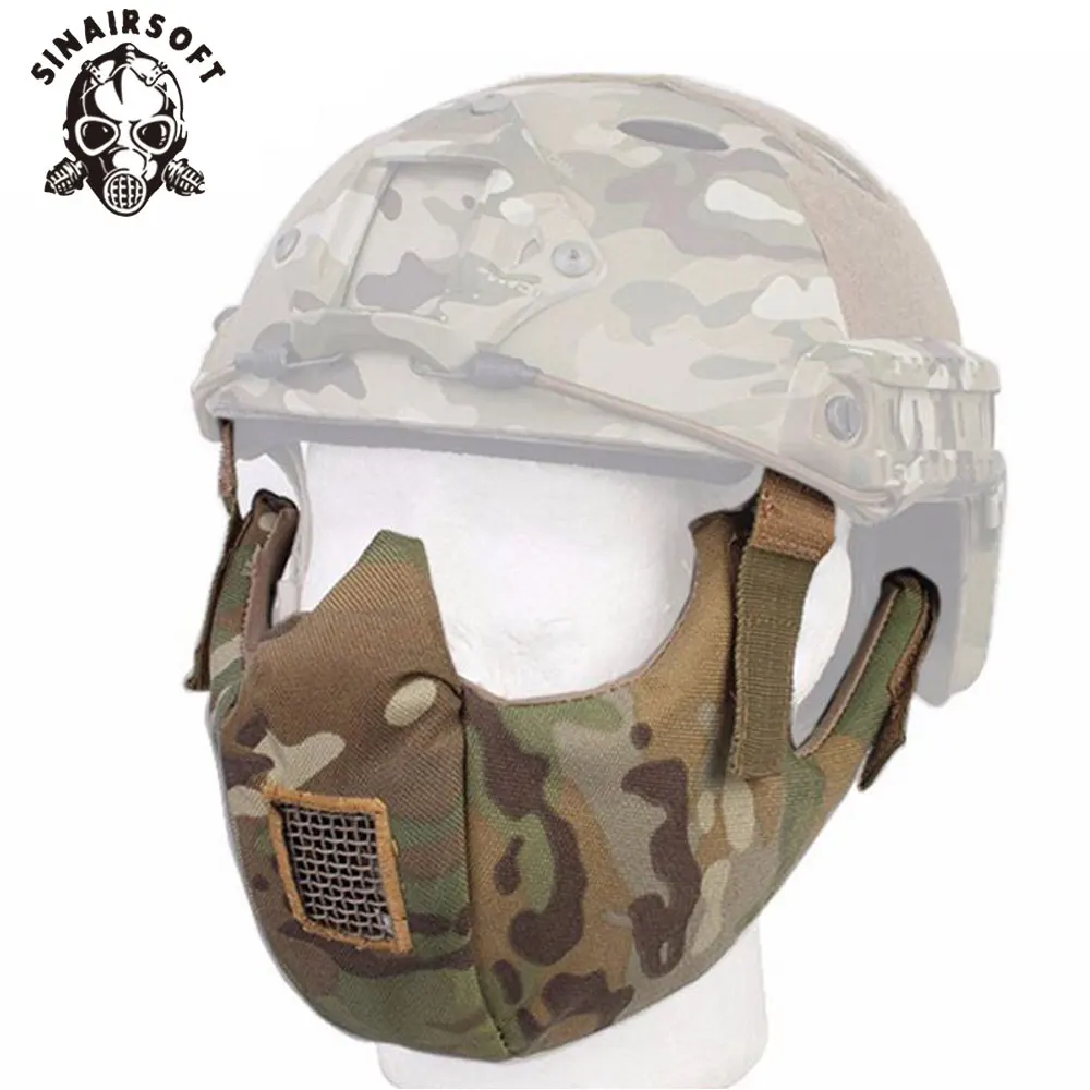 Тактическая защитная маска на половину лица SINAIRSOFT защитные очки для быстрого
