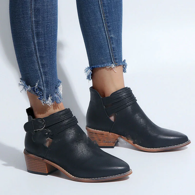 Женские ботильоны в винтажном стиле осенние оксфорды с острым носком на низком