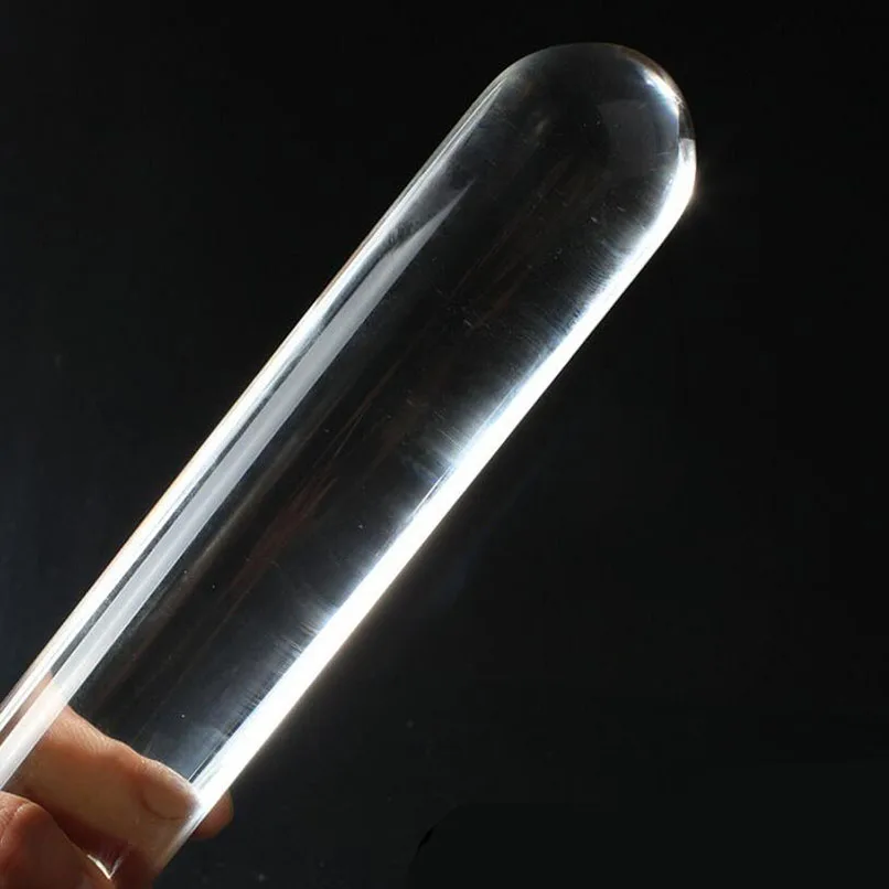 1 шт. огромный стеклянный пенис с кристаллами Анальная пробка секс игрушки