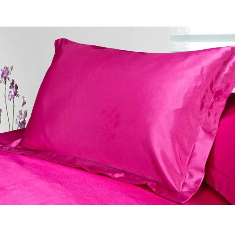 2 шт красота Королева/стандартный шелк ~ y атласная чехол чка 48x74 см|pillow case cover|pillows