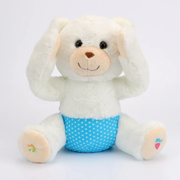 Новый Peek A Boo bear мягкие анимированные плюшевые игрушки медвежонок пение детские