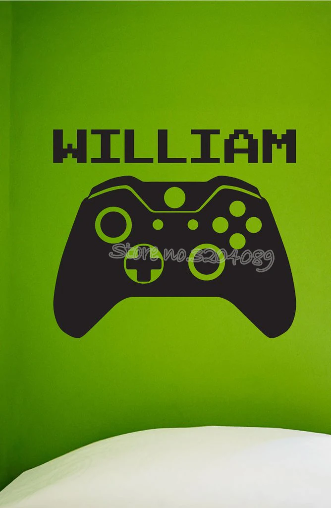 Видео игровой контроллер напоминает автомат стикер xbox one с Пользовательское имя