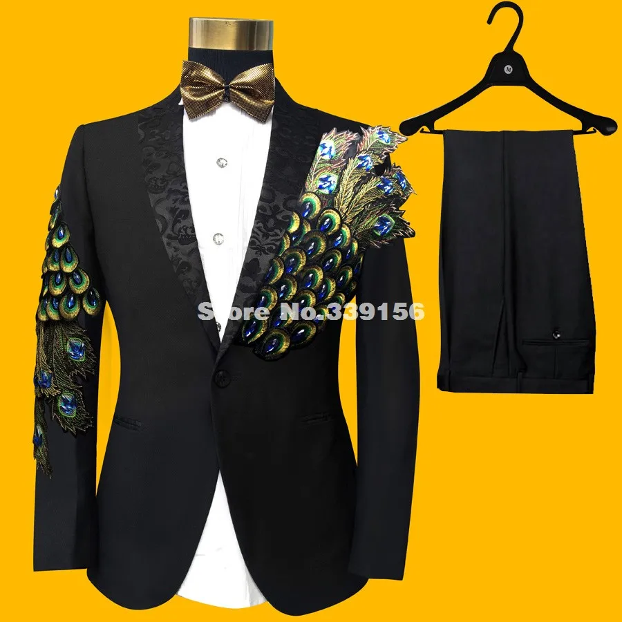 Мужские свадебные костюмы 2022 Модный повседневный костюм жениха с блестками и