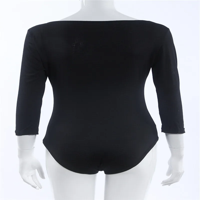Соблазнительное Женское боди Takerlama с рукавом 3/4 облегающее женское трико топы