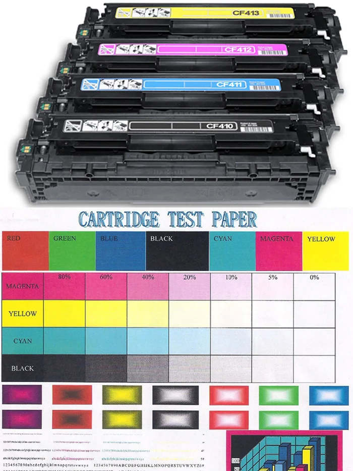 JIANGYINCHEN цвет совместимый тонер картридж CF410 CF413 Замена для hp LaserJet Pro M452nw M477fdw продвижение