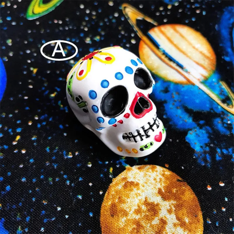 2 шт 3D смолы ужас череп кулон хардкор ожерелье ювелирные изделия делая брелок