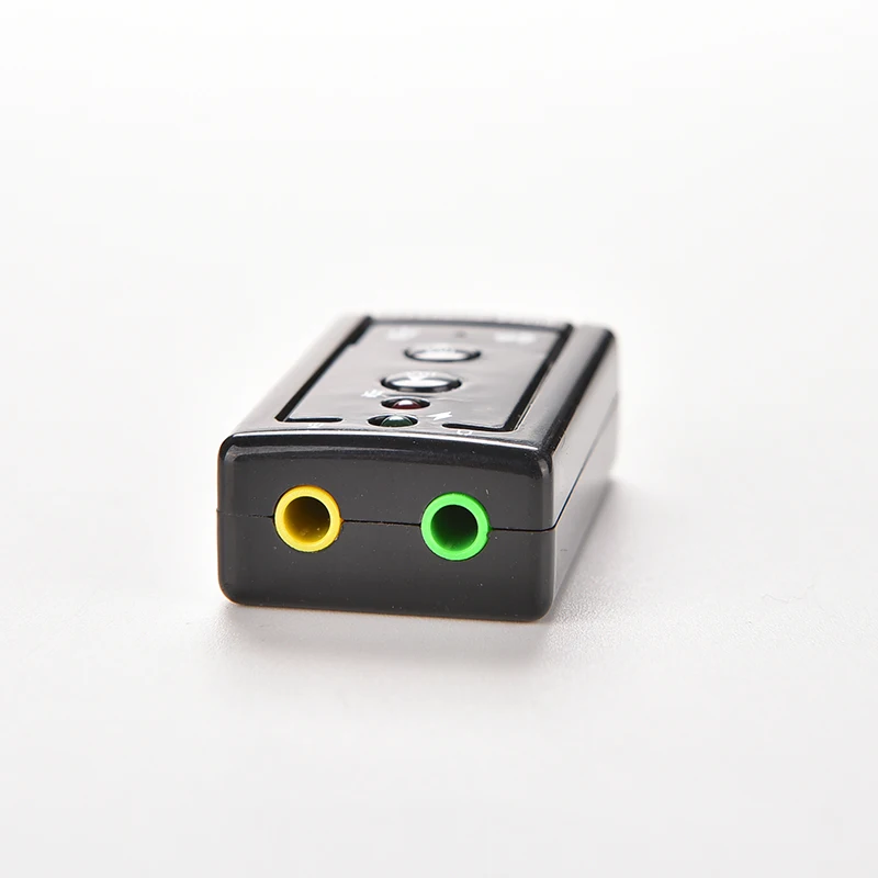 1 шт. внешняя звуковая карта USB аудио адаптер Виртуальный 7 ch 2 0 микрофон динамик