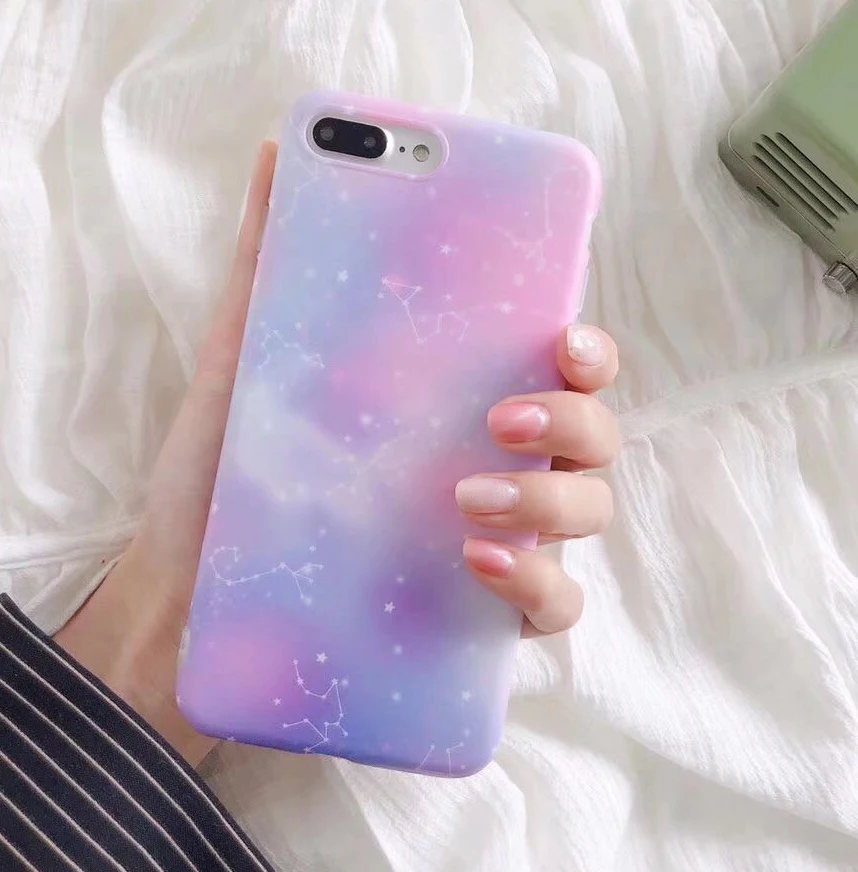 YHCSZ Constellation Marble Soft Full Cover Phone case for iphone 6 6s 7 8 plus X | Мобильные телефоны и аксессуары