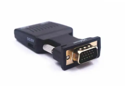 1080P HD преобразователь из VGA в HDMI адаптер с кабелем питания USB DC 3 5 мм разъем
