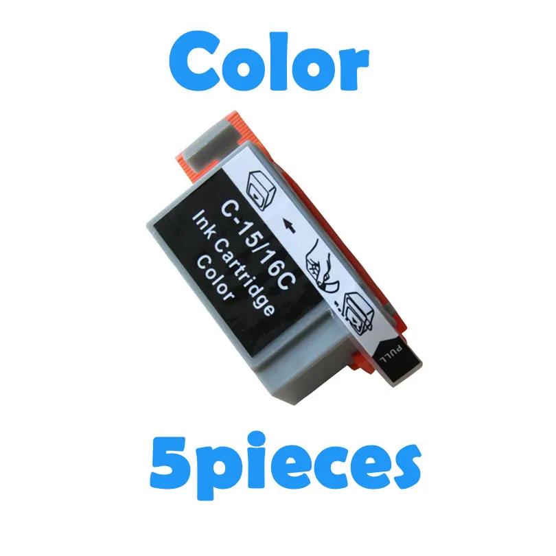 

5 шт. трехцветный совместимый картридж BCI16 BCI-16 BCI 16 для Canon i70 i80 SELPHY DS700 DS810 PIXMA iP90 mini220