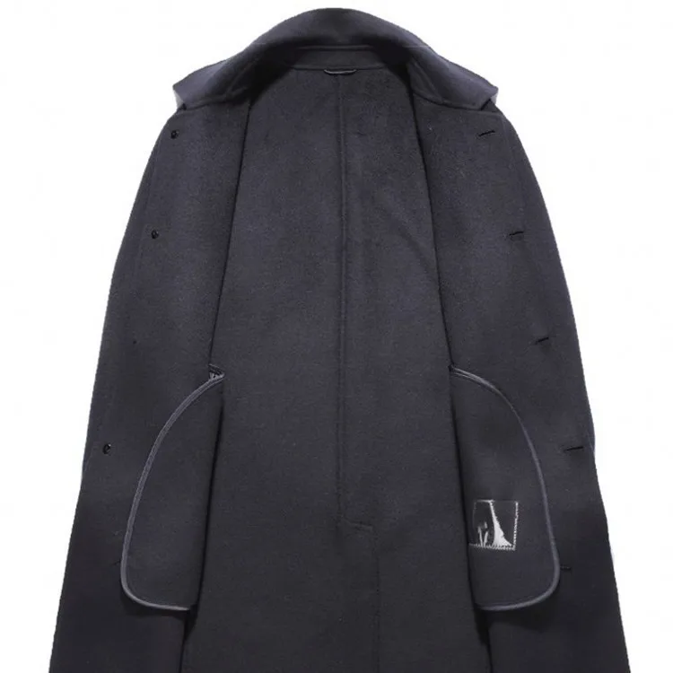 A5 Новое модное осеннее и зимнее шерстяное пальто мужское ручной работы двойное 75%
