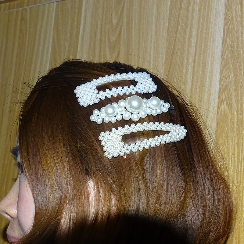 XDPQQ модная простая шпилька для волос женский головной убор ручной работы с