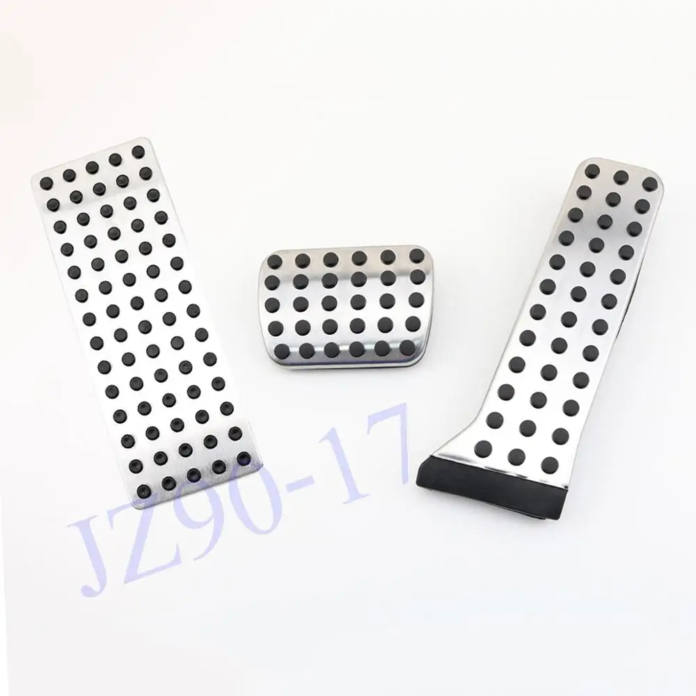Pedal 3pcs Set Противоскользящая накладка на педаль тормоза Топливный Газ сцепление Накладка подходит для Mazda 2 3 6 CX3 CX4 CX5 CX9 аксессуары - Название цвета: Pedal 3pcs Set
