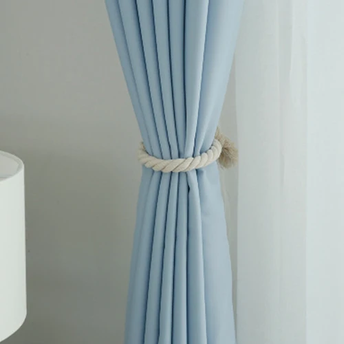 light blue Затемненные шторы для гостиной, современная кухня, спальня, синие плотные шторы, занавески, ткань, оконные панельные шторы - Цвет: light blue