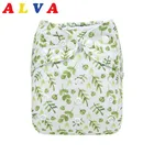 Новый тканевый подгузник Alvababy, экологически чистый подгузник для младенцев с вставкой из микрофибры