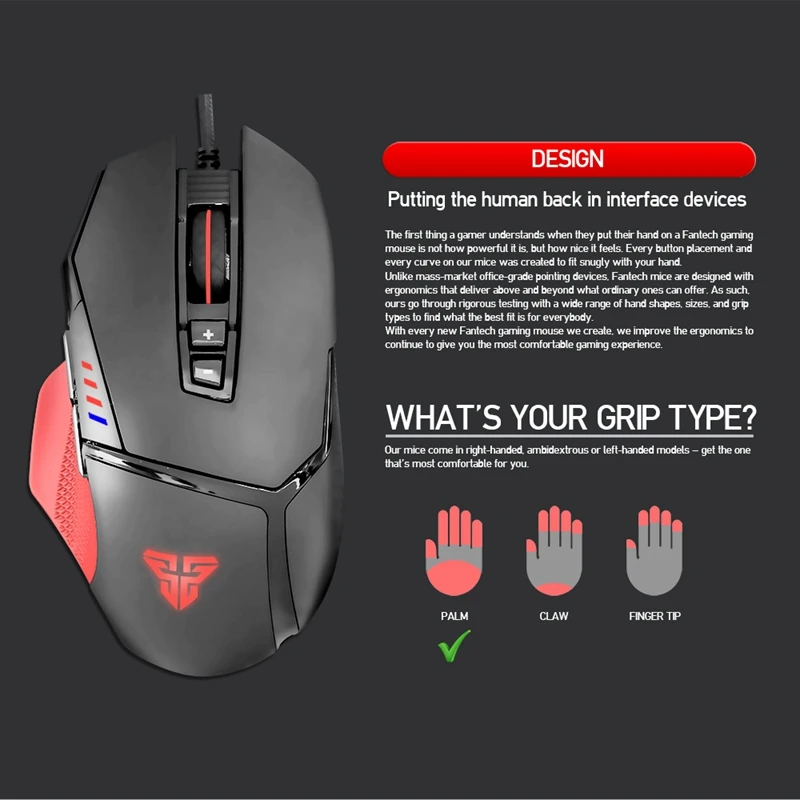 Fantech X11, компьютерная мышь для макросъемки, цвет Rgb, Usb, Проводная Подсветка, 8000 точек/дюйм, 8 кнопок, оптическая игровая мышь для ПК, Pubg Gamer C