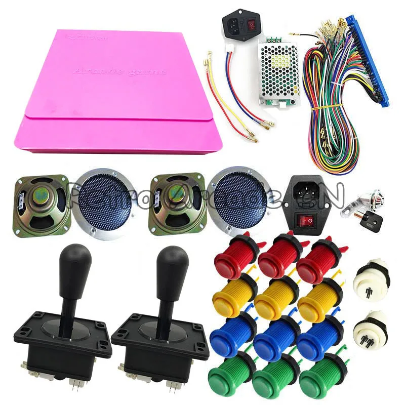 Набор для аркадных игр 1299 в 1 pcb коробка 5S jamma доска с копией sanwa Джойстик кнопочный блок Питания Провод жгут динамик VGA HDMI