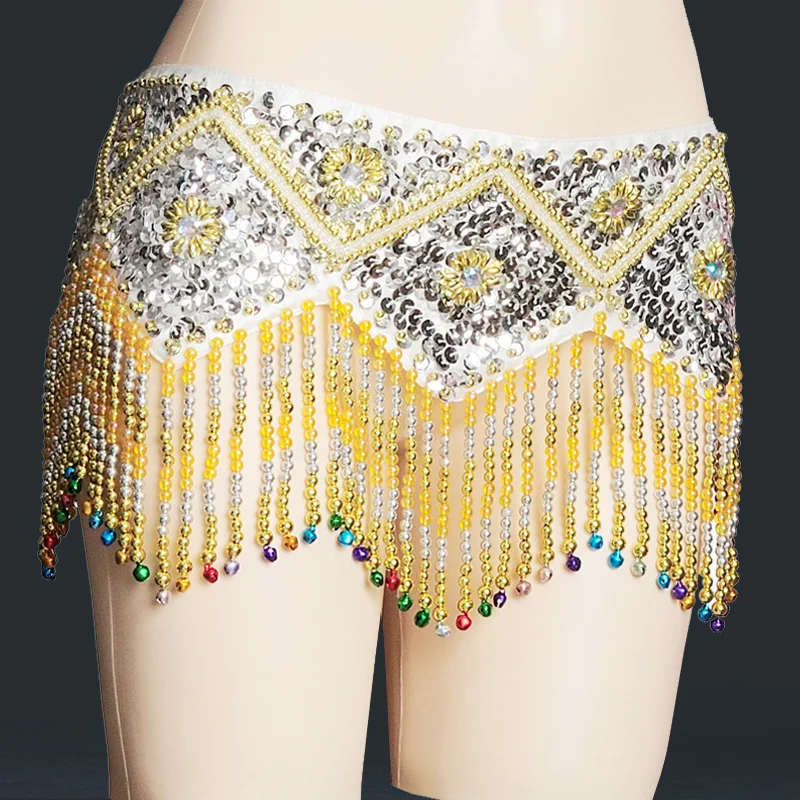 

Women new belly dance waist chain tassel hip wipes waist belt closure - 9013