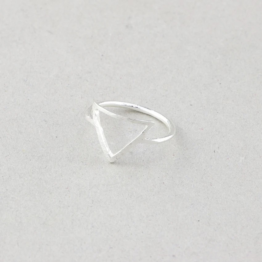 2pcs Simple Geometric Karma Round And Triangle Rings For Women Fashion Jewelry Rose Gold Ring Set Sister Gifts Anillos Mujer bff | Украшения