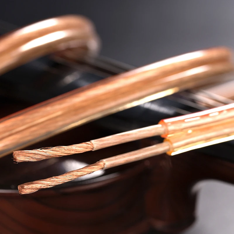 Digizulu Hi Fi кабель для динамиков 14AWG прозрачный провод громкоговорителя сделай сам