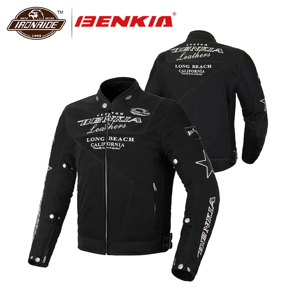 BENKIA дышащая куртка мотоциклетная Мужская одежда сетчатая гоночная защитное