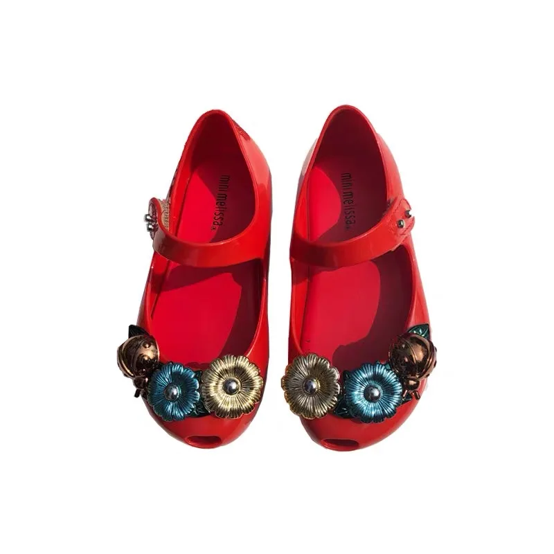 Мини Melissa Ultragirl цветочные сандалии для девочек 2019 прозрачные детские детская