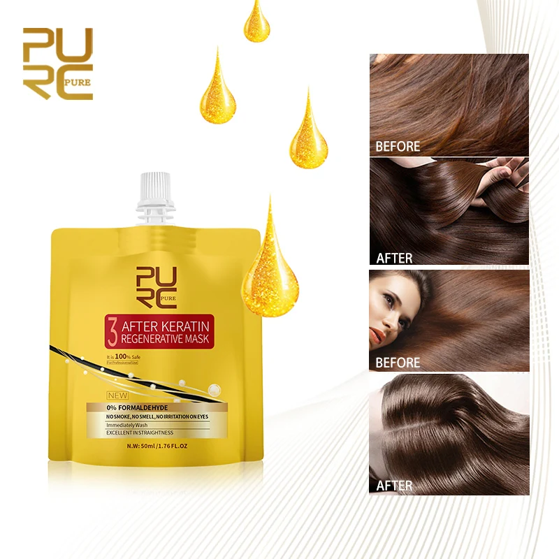 Маска для волос PURC после кератина регенеративная маска восстановления