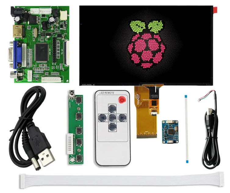 7 дюймовый ЖК дисплей для Raspberry Pi Banana HD с сенсорным экраном дигитайзер экран