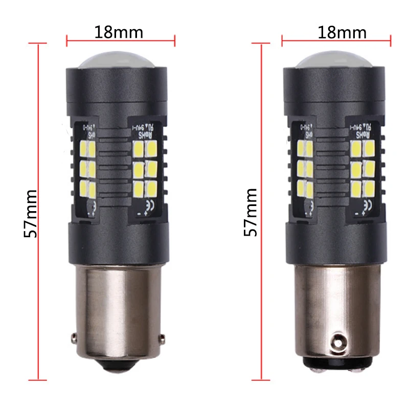 10X 1156 BA15S 1157 BA15D T25 3157 7443 21 Вт Автомобильный светодиодный DRL указатель поворота Стоп