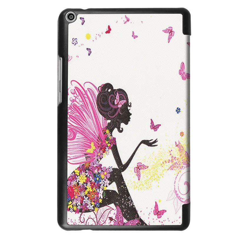 Модный чехол Funda для 2017 Huawei MediaPad T3 8 0 из искусственной кожи с подставкой Honor Play Pad 2