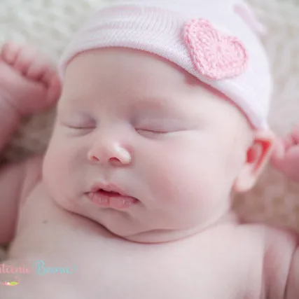 Crochet Baby Spring Hat Newborn Beanie With Heart For Girls Cotton Knit Infant Striped Caps Toddler Accessories | Детская одежда и