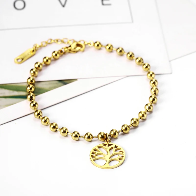 PUN цепь Древо жизни Шарм браслет дружбы фенечки для женщин персонализированные