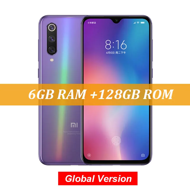 Purple Global Глобальная версия Xiaomi mi 9 SE Восьмиядерный процессор Snapdragon 712 6 ГБ 128 ГБ 5,9" AMOLED FHD mi 9 SE смартфон 48MP с тройной камерой - Цвет: Purple Global