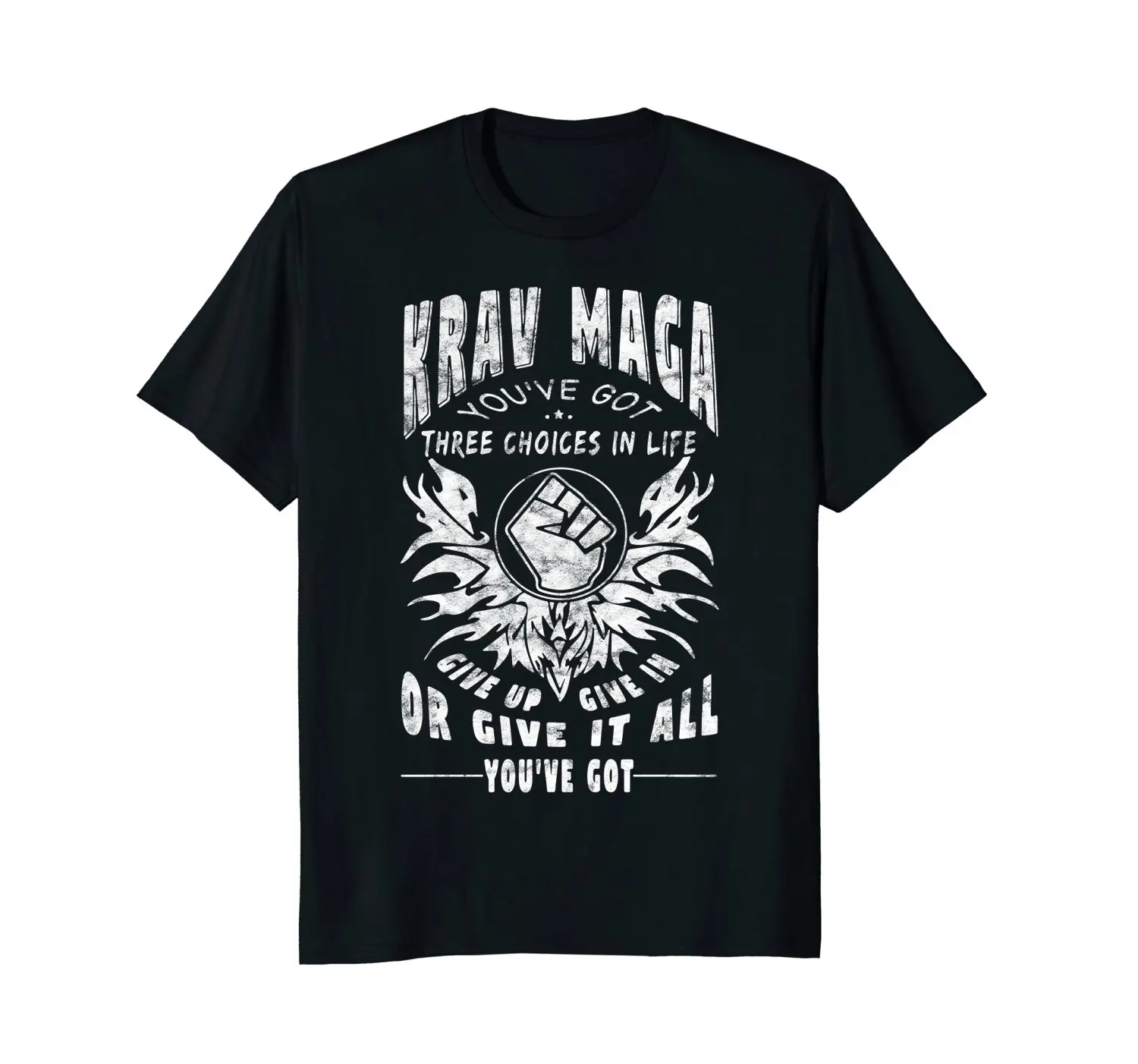 Футболка Krav Maga дайте все что у вас есть модные мужские футболки с принтом 2018