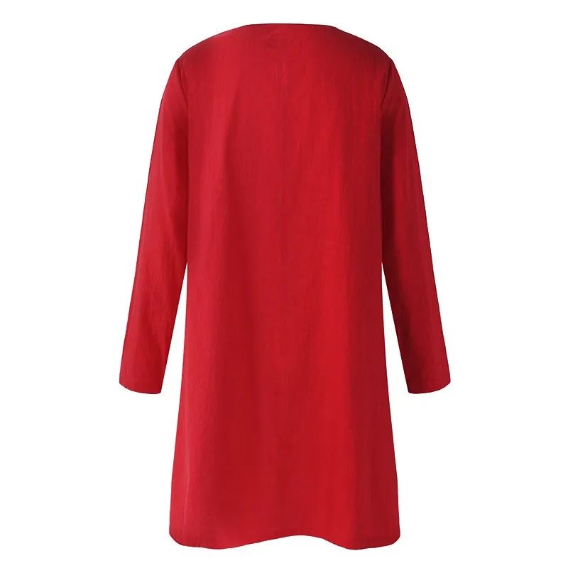 VONDA весенние блузки для беременных женщин, рубашки с длинными рукавами и карманами, ассиметричные Блузы с разрезом, топы больших размеров, Одежда для беременных