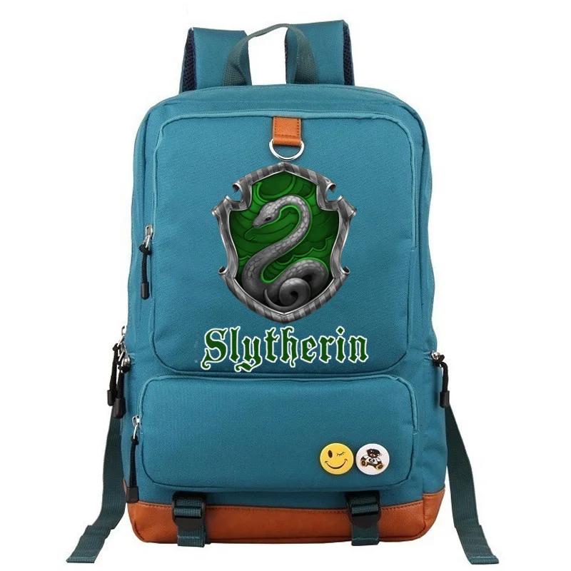 21 Школьный Рюкзак Hufflepuff Slytherin Gryffindor для мальчиков и девочек, женский рюкзак, школьные сумки для подростков, Холщовый мужской студенческий рюкзак - Цвет: 21