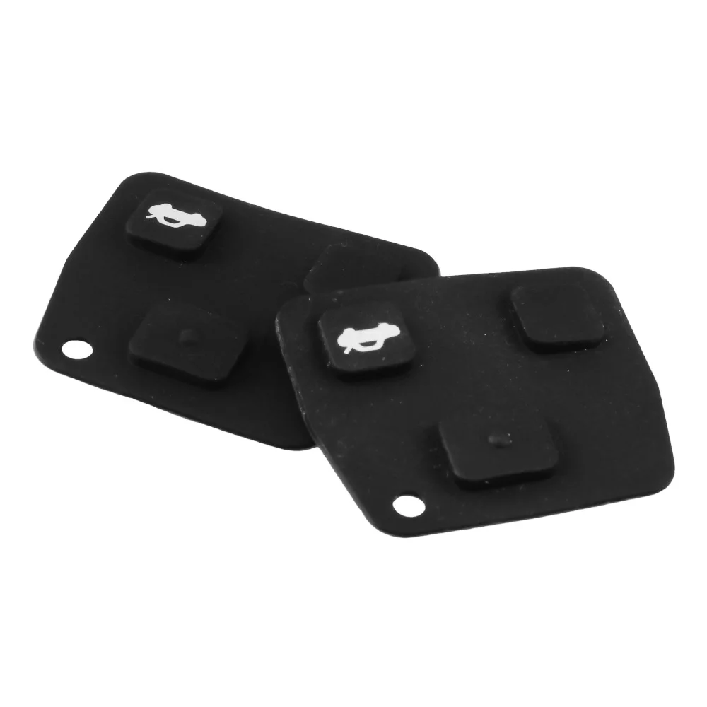 Чехол Dandkey для Toyota Rav4 Corolla Yaris Cruiser Camry Rado Avalon Land TOY43 Blade с 3 кнопками и резиновой