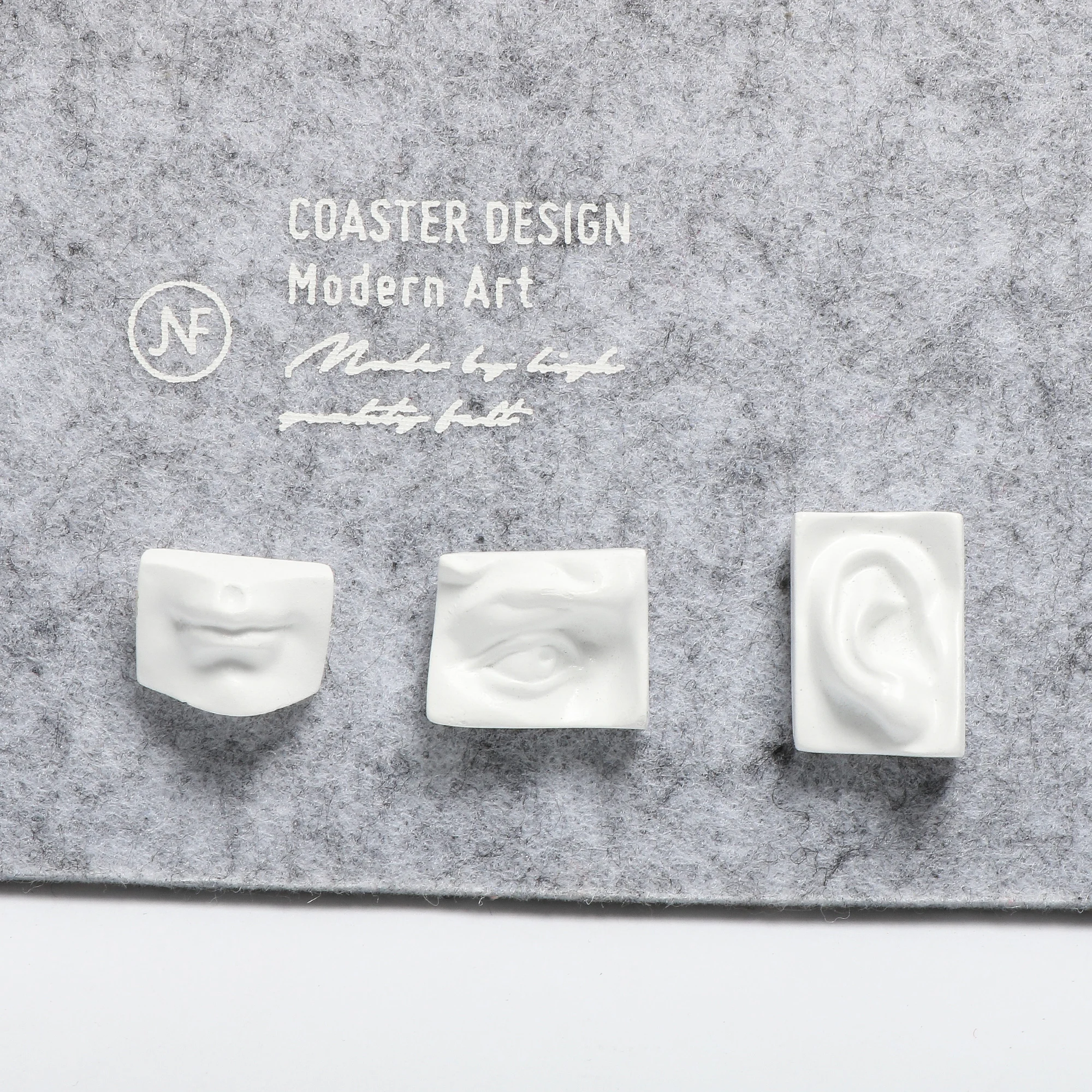 Маленькое искусство пять официальных глаз скульптура рта пластырь из смолы