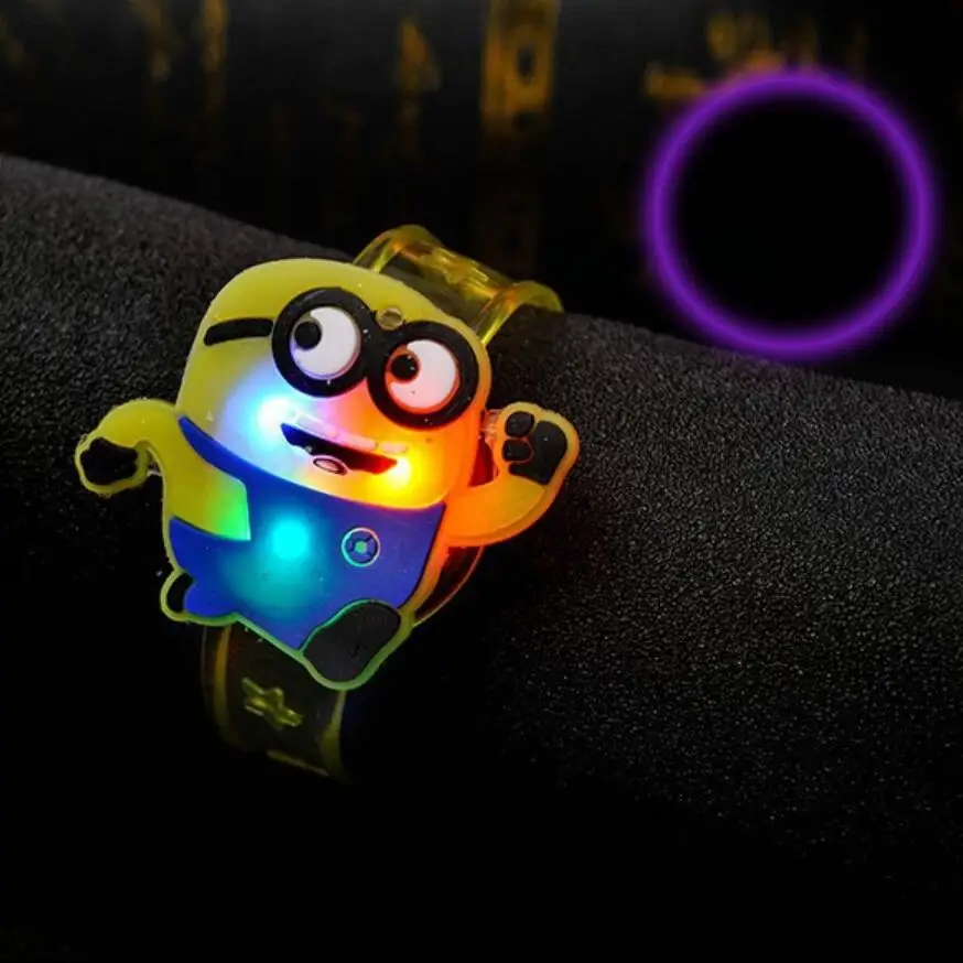 Белый Новая Рождественская игрушка для детей мультфильм светящийся запястье вспыхивающий ремешок светящийся браслет детский подарок маленькие люминесцентные игрушки - Цвет: Белый