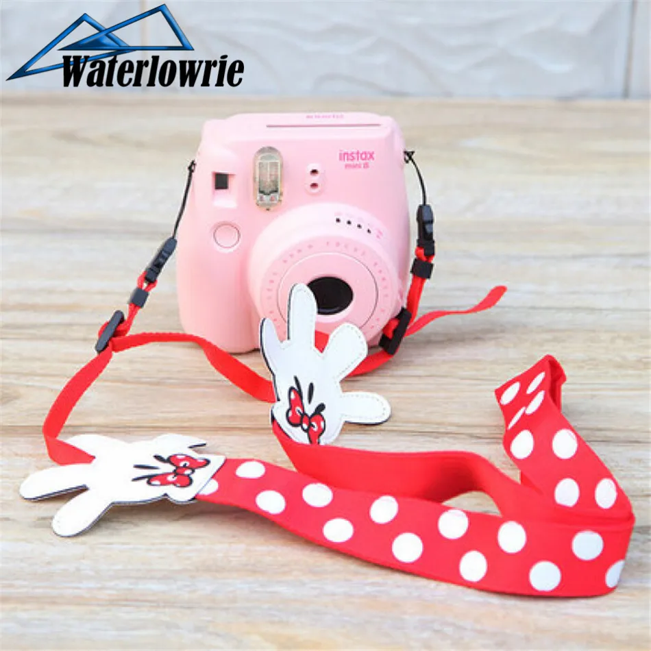 Для instax mini 9 ремень для камеры Minnie плечевой шейный ремень для камеры ручной ремешок-держатель для Fujifilm Fuji Instax Mini 8 8+ мгновенный